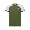 2018 Nouvelle T-shirt Tricolore Le Coq Sportif Homme Vert